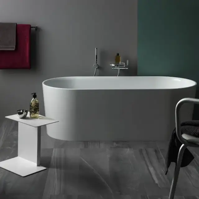 Laufen VAL Ванна 160x75x45см, отдельностоящая, с слив-переливом, материал: композит, цвет: белый