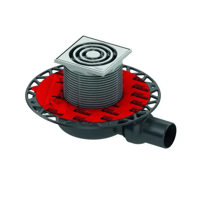 TECE Трап низкий горизонтальный с универсальным фланцем Seal System