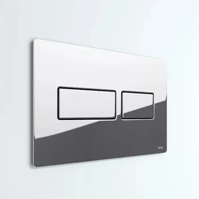 TECEsolid Панель смыва с двойной системой смыва для унитаза, цвет: хром глянцевый