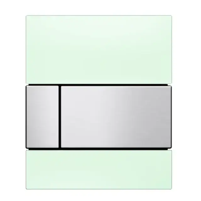 TECE TECEsquare Urinal Панель смыва для писсуара, стекло зеленое, цвет: нержавеющая сталь