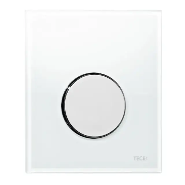 TECE TECEloop Urinal Панель смыва для писсуара, стекло белое, цвет: хром глянецевый