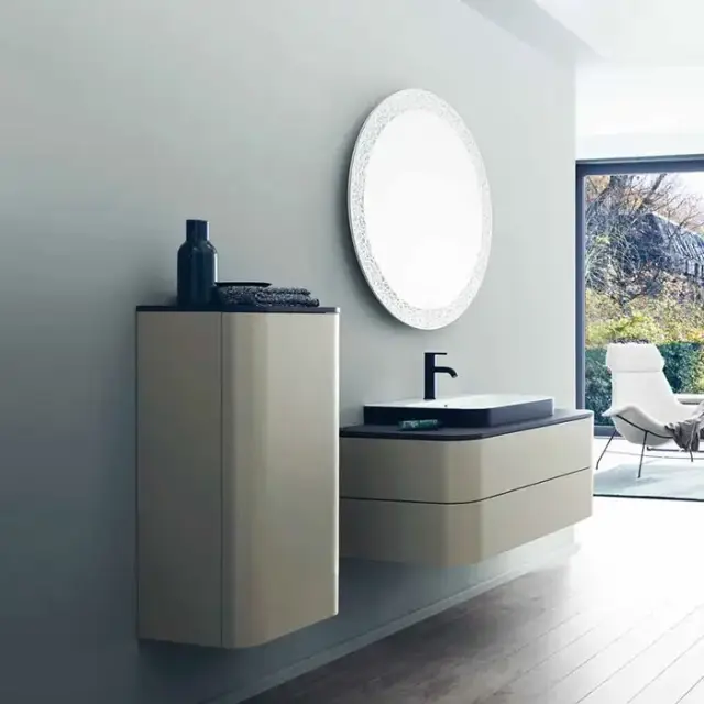 Duravit Happy D.2 Plus Тумба подвесная 100x55х40.8см с раковиной, 2 ящика, цвет: stone grey satin matt/Anthracite matt/белый