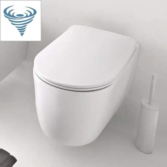 Kerasan Nolita Унитаз безободковый подвесной 55х35 см, Tornado, с креплениями WB9N, цвет: белый матовый