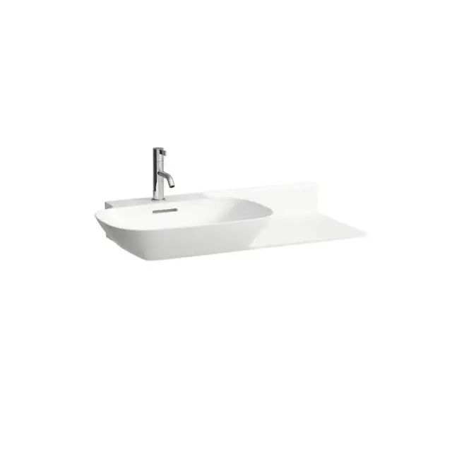 Laufen INO Раковина 90х45х12см., накладная, 1 отв., полка справа, цвет: белый глянец