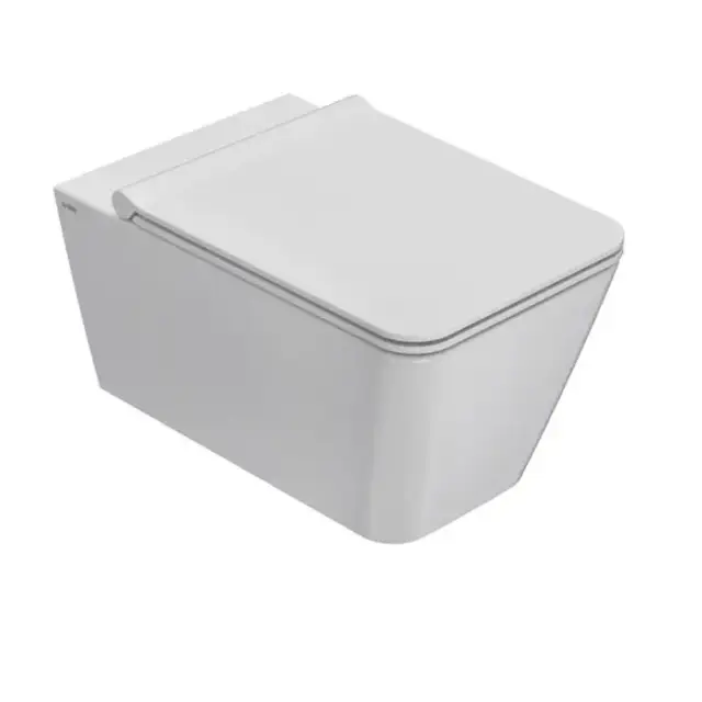 Globo Stone Унитаз подвесной 52х36см, безободковый, с системой скрытого крепежа, цвет: белый матовый