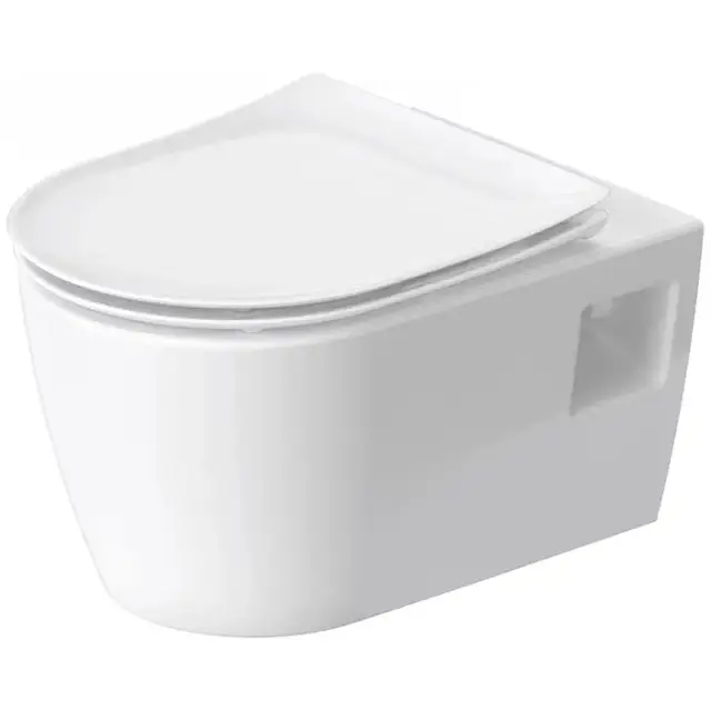 Duravit Soleil by Starck Унитаз 37х54см., подвесной, безободковый, с открытым креплением, Wei&szlig; Hochglanz, HyG, цвет: белый