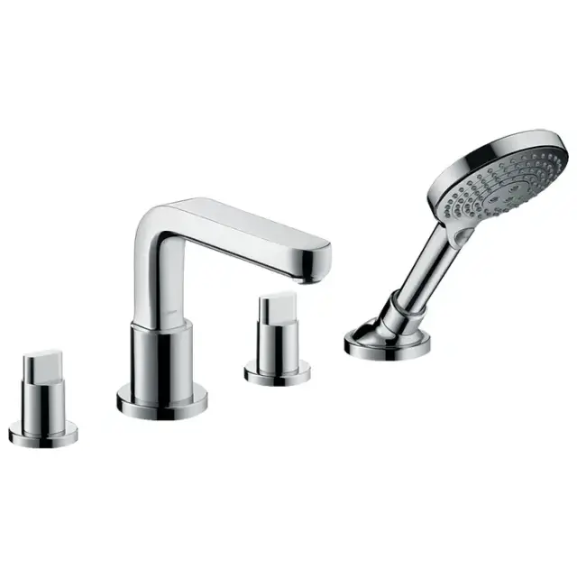 Hansgrohe Metris S Смеситель на борт ванны, 4 отв., цвет: хром
