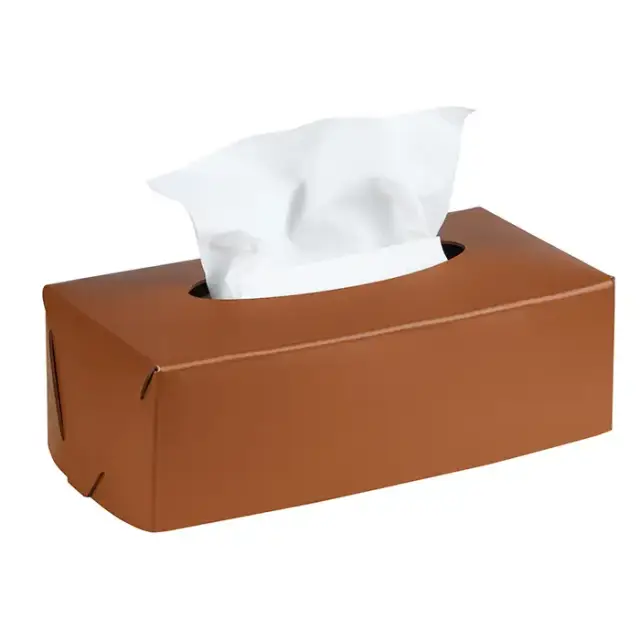 Colombo Adj Салфетница Kleenex, 23x12H7,5 см, цвет: коньяк/бордо