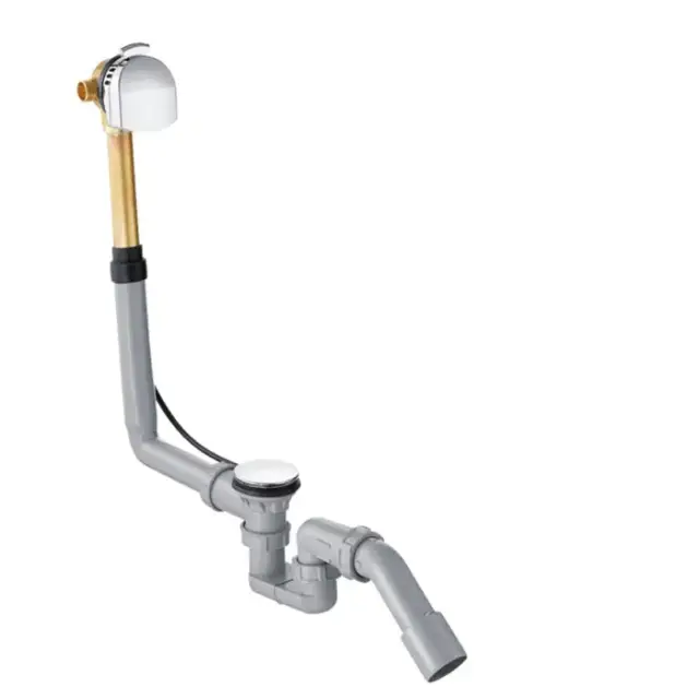 Hansgrohe Exafill S Слив-перелив для стандартных ванн, с функцией наполнения: подключение слева DN20, цвет: хром