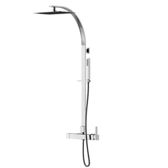 Gattoni Color Cube Душевая стойка, со смеситель для душа, с верхним душем 25см, ручная лейка цвет: хром