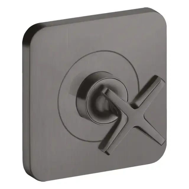 Axor Citterio E Запорный вентиль, встраиваемый, &frac12;&rsquo; или &frac34; (внешняя часть) цвет: шлифованный черный хром