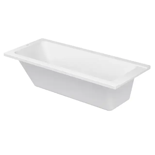 Duravit D-Code Ванна акриловая 160х70x40см, встраиваемая, с 1 наклоном для спины, выпуск в зоне ног, цвет: белый