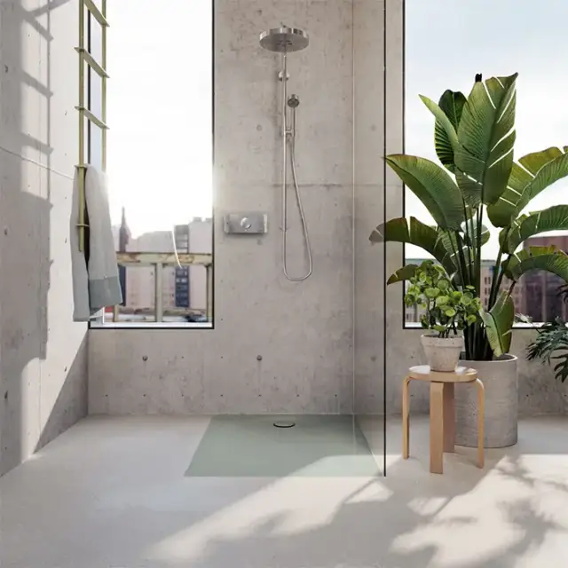 BetteUltra Space Поддон ультратонкий 100x80см, цвет: Salvia