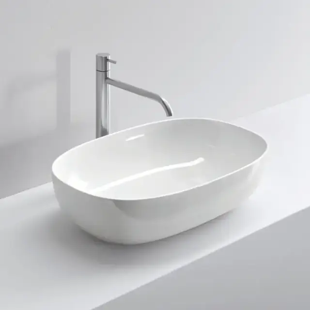 NOORTH milldue edition Раковина 60.5х38.5х14.5 см, без отв., накладная, цвет: белый