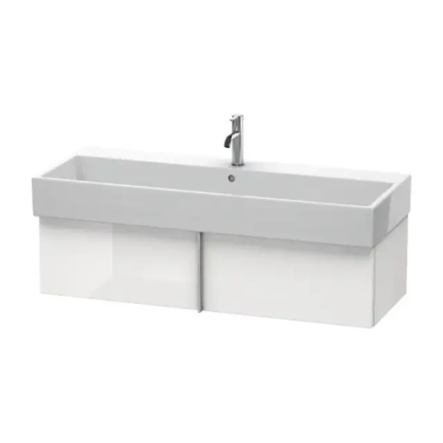 Duravit VA Тумба подвесная, 118.4x43.1х29.8см., с раковиной и 1 выдв. ящиком, цвет: белый глянцевый