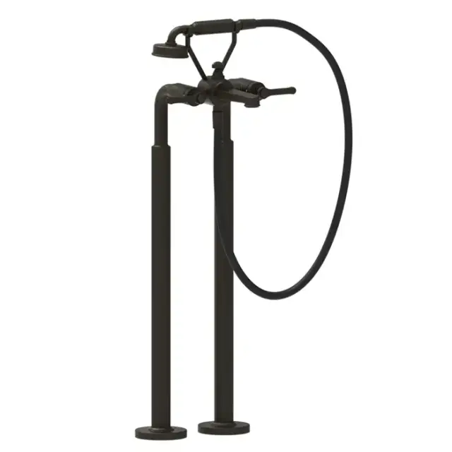 Gessi Venti20 Смеситель для ванны, напольный, с ручным душем и шлангом 150см., цвет: Aged Bronze