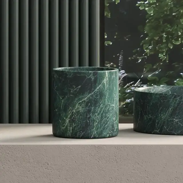 Dea Design Marble Стакан настольный, из мрамора, цвет: SG Stone Green
