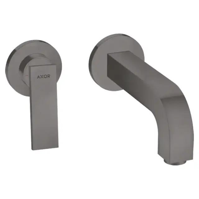 Axor Citterio Смеситель для раковины 220, встраиваемый, излив: 22см., цвет: шлифованный черный хром