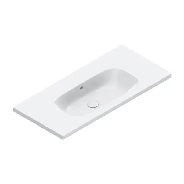 Catalano Alvea Раковина 100х46см., подвесная или на мебель, без отв., цвет: белый глянцевый