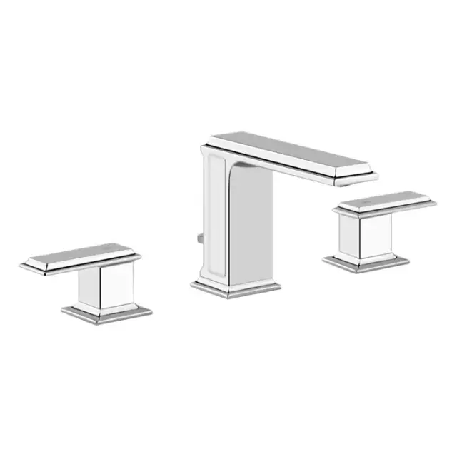 Gessi Eleganza Смеситель для раковины на 3 отверстия с донным клапаном, цвет: хром