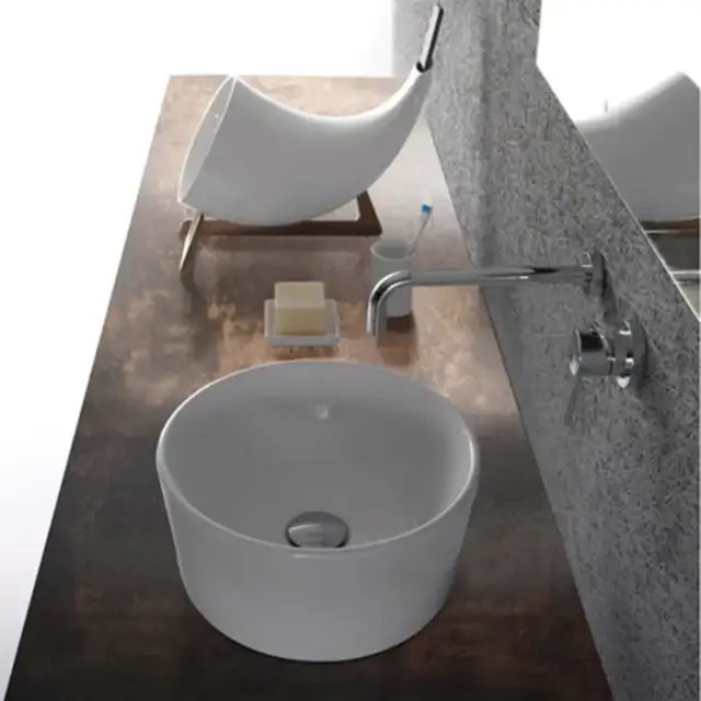 Globo Forty3 Раковина 35х35х16 см, без отв., цвет: белый