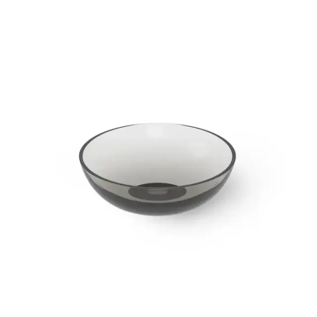Dea Design Washbasins Раковина 50х50х16см., накладная, без отв., Glasstech, прозрачная смола, цвет: Smoky Black R4