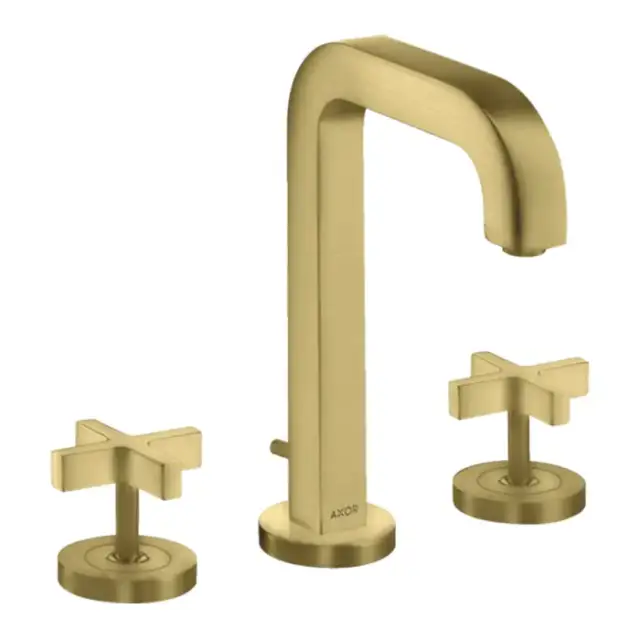 Axor Citterio Смеситель для раковины 170, на 3 отв., с донным клапаном, цвет: шлифованная медь