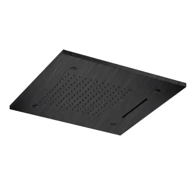 Almar Built-in Встраиваемый верхний душ 48,9х48,9 см, 3 типа струи, цвет: черный металл брашированный PVD