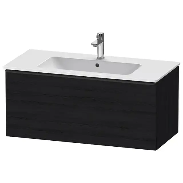 Duravit D-Neo Тумбочка подвесная 101х44x46.2см., раковина, 1 ящик, цвет: Black Oak