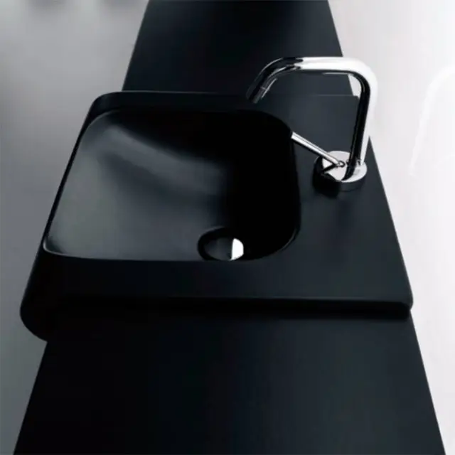 Kerasan Inka Project Раковина 60х40 см, 1 отв., цвет: черный глянцевый