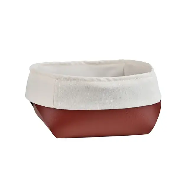 ADJ Корзина для хлеба, 15x15xH7 см., цвет: бордо/коньяк