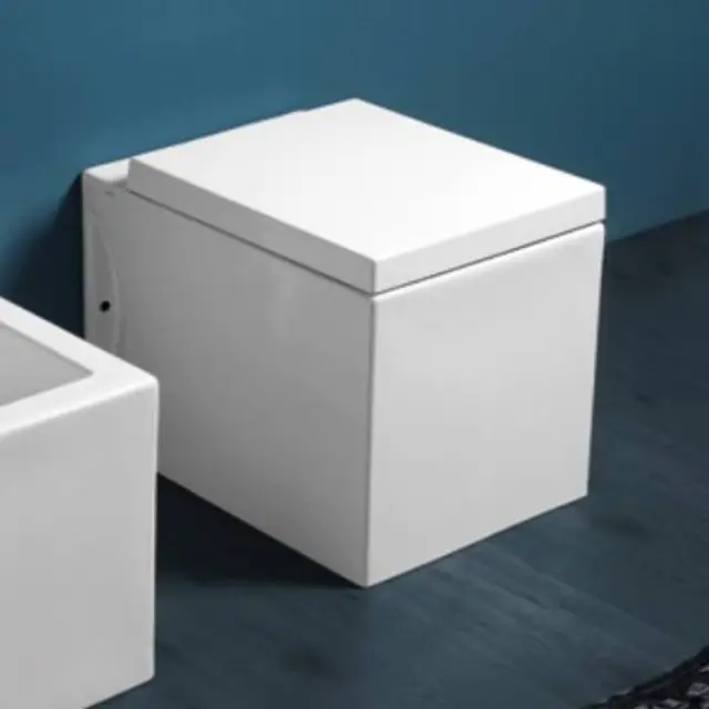 Simas Frozen унитаз напольный приставной 37.5х51см, цвет: белый