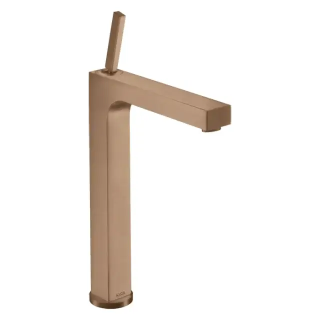 Axor Citterio Смеситель для раковины 280, на 1 отв., с донным клапаном, высокий, цвет: шлифованное красное золото