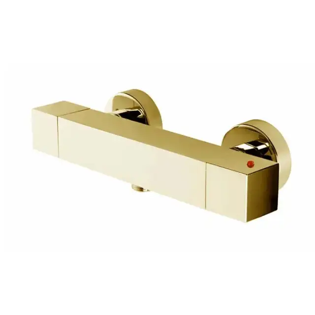 Bossini Cube Tермостат для душа, наружный, 1 выход  1/2', цвет: золото