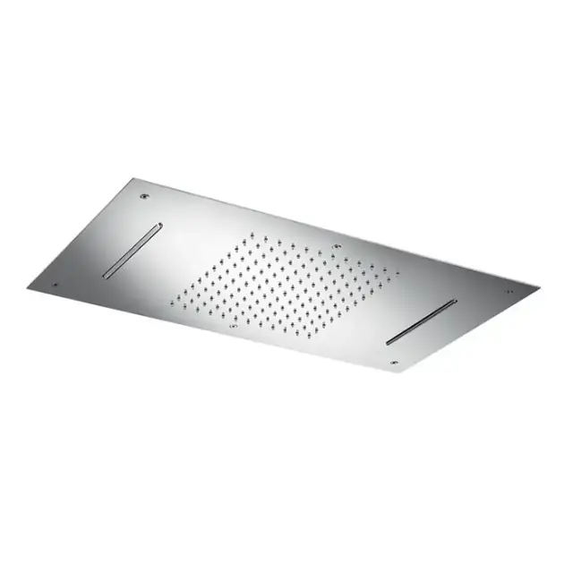 Almar Rectangular Верхний душ, потолочный, 70х38см, 2 режима, цвет: Mirror Stainless Steel