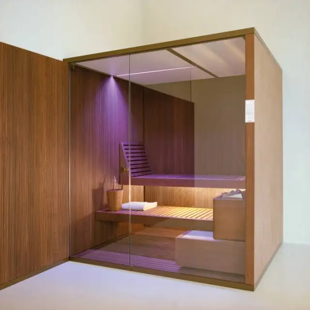 Effegibi BodyLove S Сауна 200x176x220 см, угловая SX, цвет: хемлок