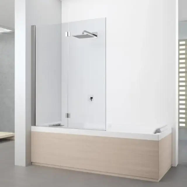 Novellini Young Шторка на ванну 120х151,6см., правая SX, стекло прозрачное, цвет: хром