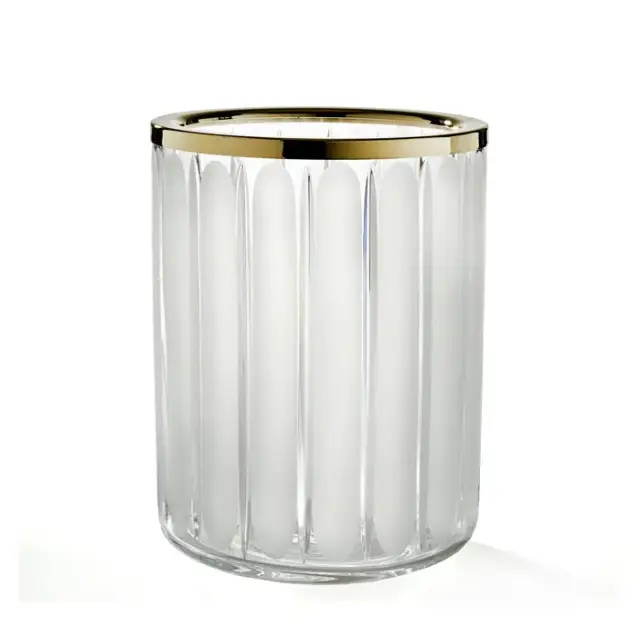 3SC Montblanc Урна 20хh28х20 см, цвет: прозрачный хрусталь/золото матовое