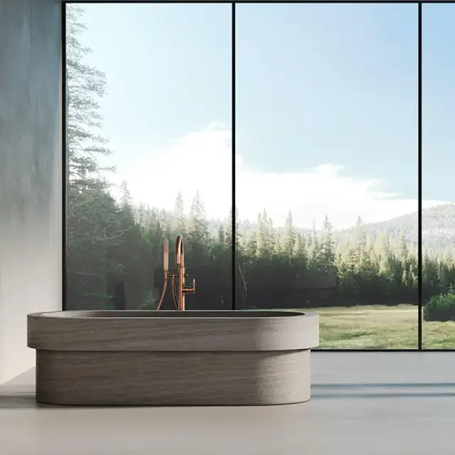 Dea Design Marble Verona Ванна 184х85х54см., отдельностоящая, мрамор, цвет: Stone Silk