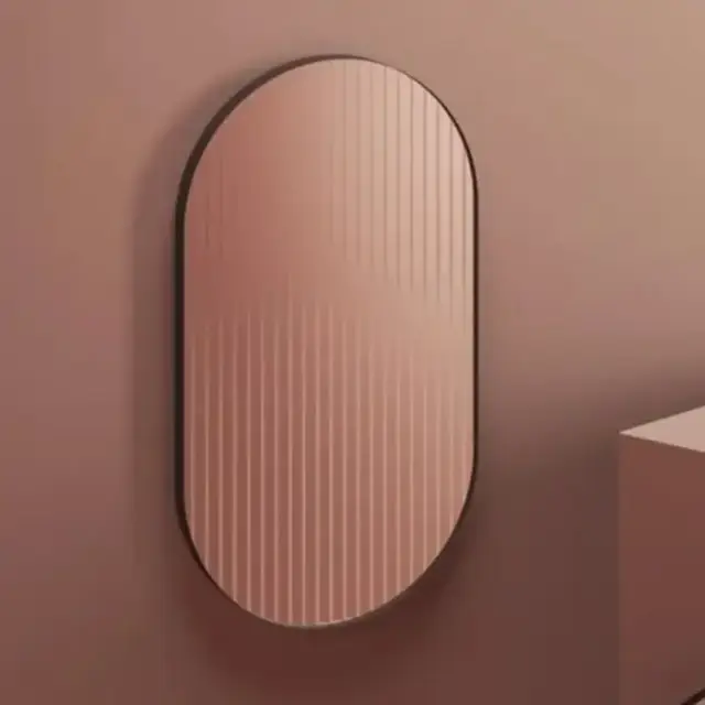 Artceram Зеркало Arco 50х90 см в металлической раме, цвет: moka