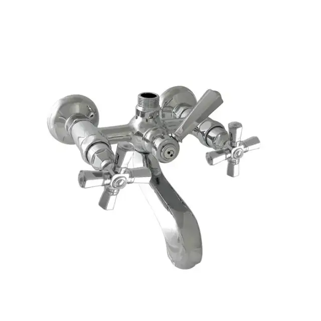 Nicolazzi Teide Four Смеситель для ванны для душевой стойки настенный, цвет: хром