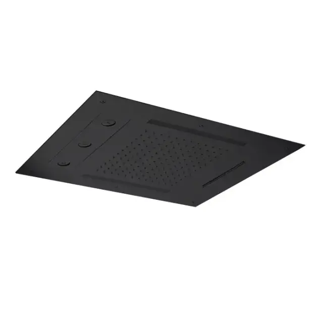 Almar Chromotherapy Встраиваемый верхний душ 48х63см., 3 типа струи, хромотерапия, цвет: черный матовый