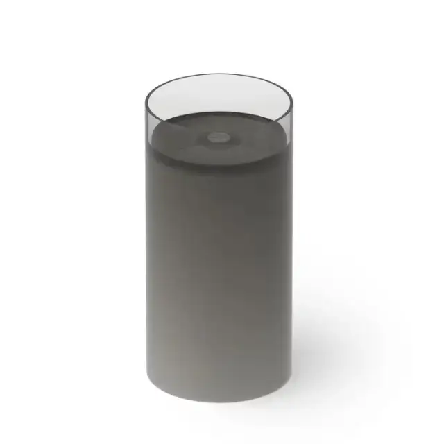 Dea Design Pedestal Basin Раковина 45х45х90см., напольная, без отв., Glasstech, прозрачная смола, цвет: Smoky Black R4