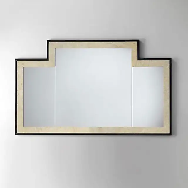 Devon&Devon Vogue Зеркало 130х77см, цвет: deep black/antiqued aluminium leaf