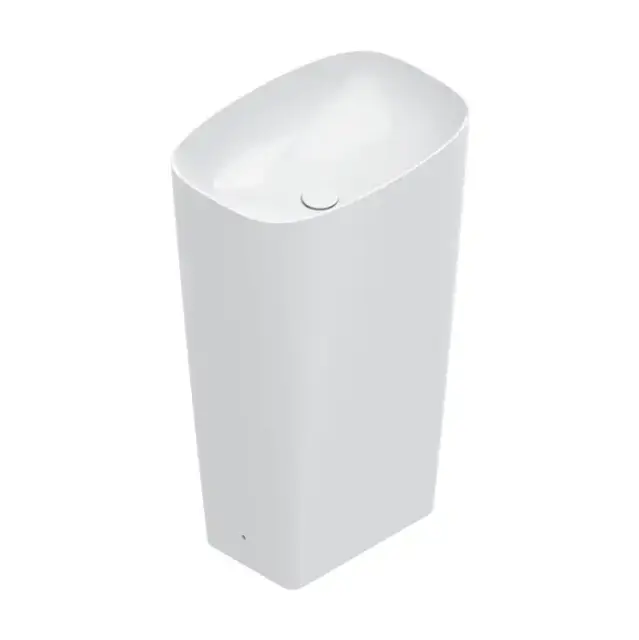 Catalano Green Раковина 55х38см., отдельностоящая, слив в пол,  цвет: белый глянцевый