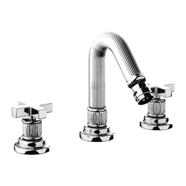 Nicolazzi Pantheon Смеситель для биде, на 3 отв., с донным клапаном,цвет: хром