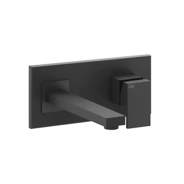 Gessi Rettangolo Смеситель для раковины, встраиваемый, однорычажный, с инд.длиной излива (70-300мм), внешние части, цвет: Black XL