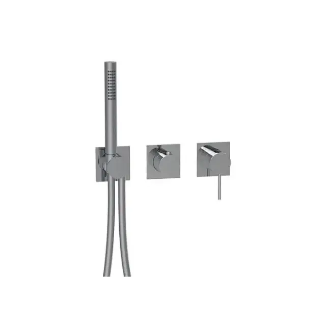 Almar Modular Смеситель для ванны, настенный, с ручным душем и шлангом, цвет: хром