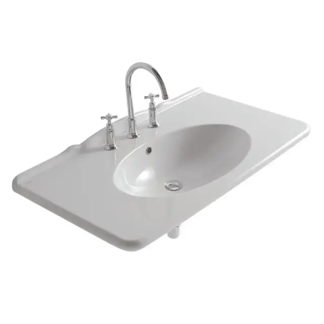 Globo Paestum Раковина 100х55х20 см, с 1 отв., цвет: белый