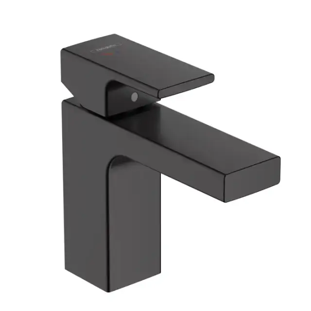 Hansgrohe Vernis Blend Смеситель для раковины, излив 100 мм, цвет: матовый черный